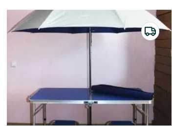 Стіл для пікніка +4 стільці Синий стол для пикника