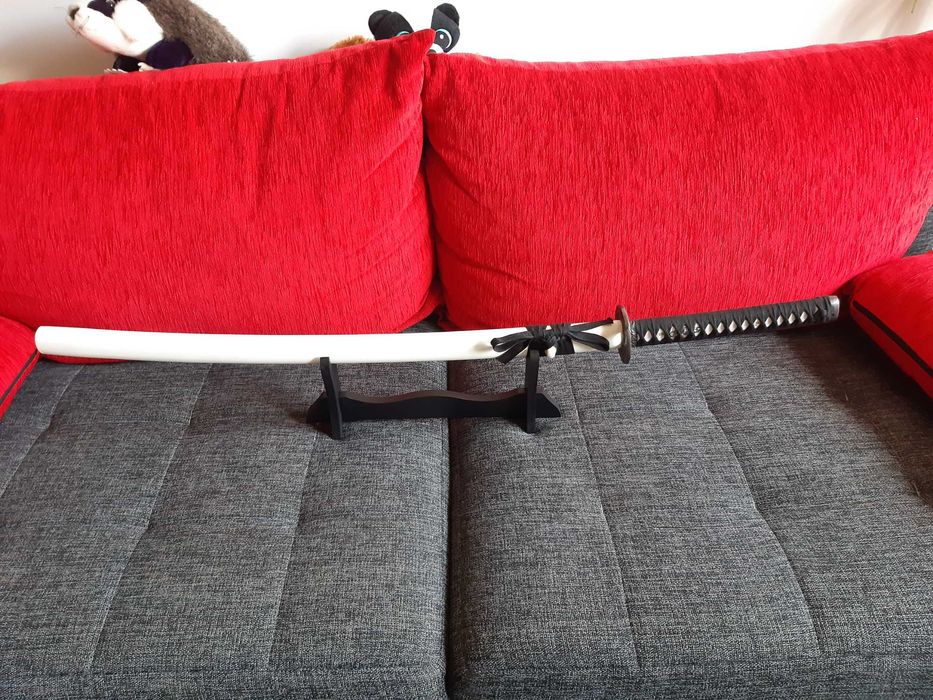 Treningowy, profesjonalny miecz katana bardzo ostry plus dodatki
