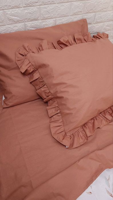 Розпродаж! Односпальна Постільна білизна з рюшами 100 % бав підліткова