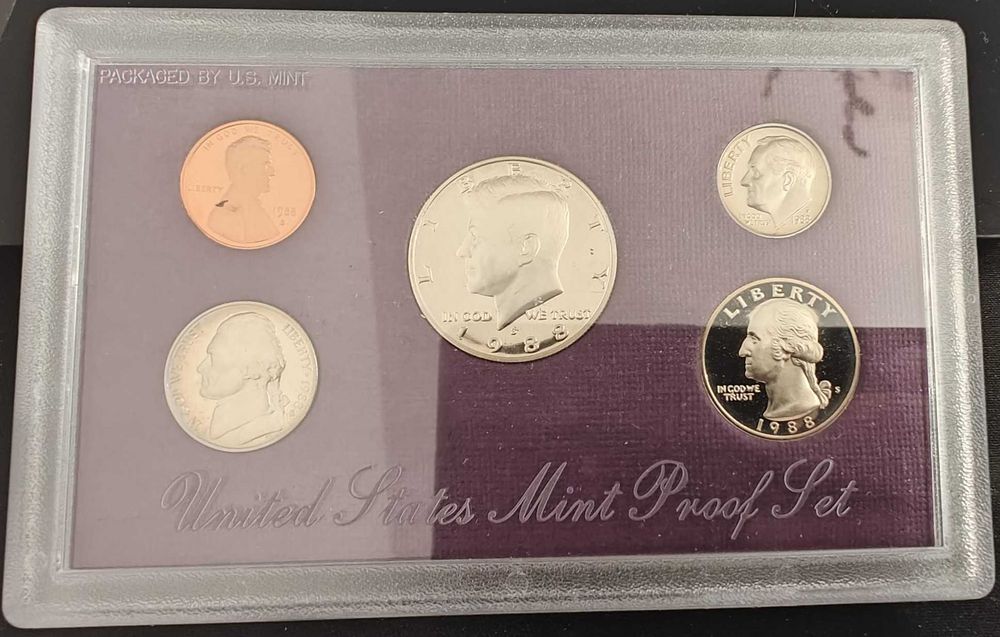 USA - Zestaw Proof Set 1988 - 5 monet Mennica San Francisco