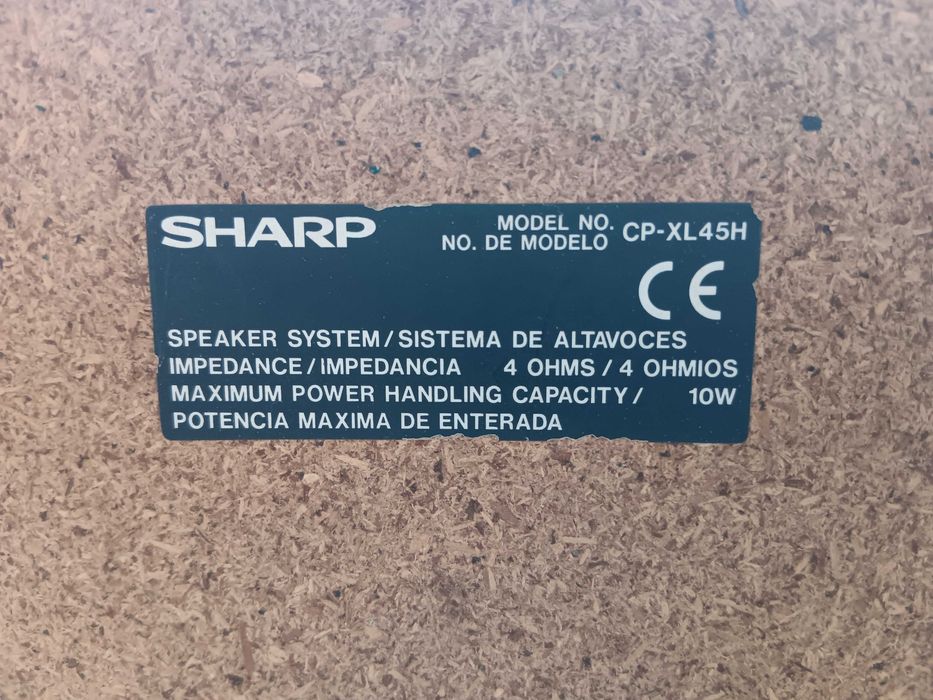 Colunas de som passivas micro-aparelhagem SHARP