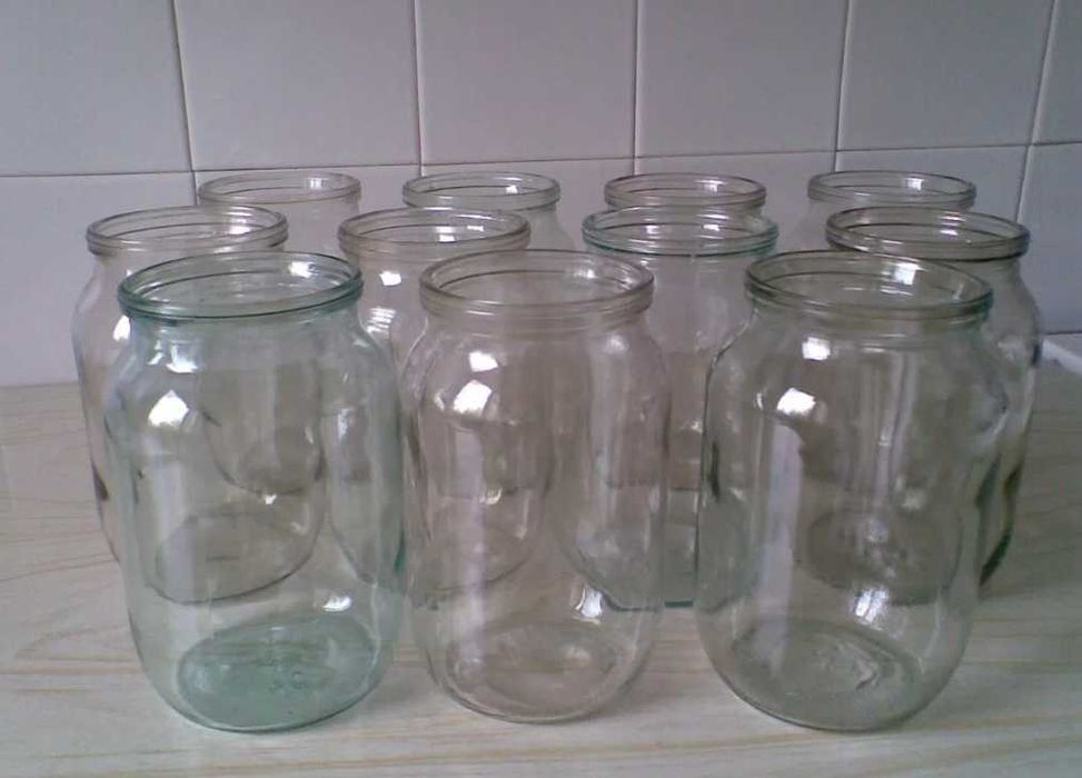 Банки скляні, 1 л., під закатку, 100 штук