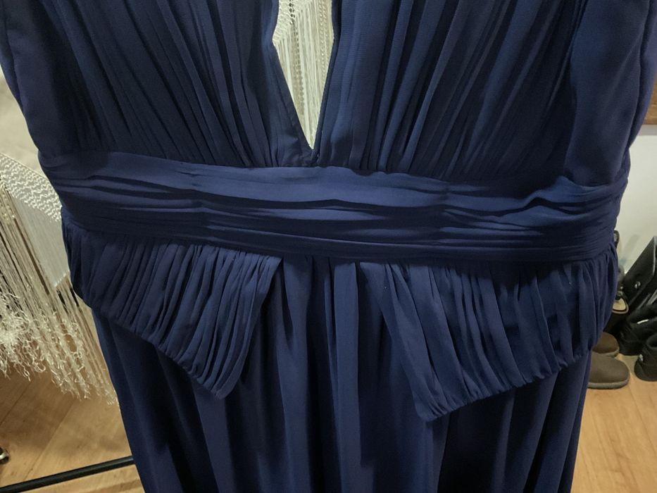 Vestido de noite azul top condição 44