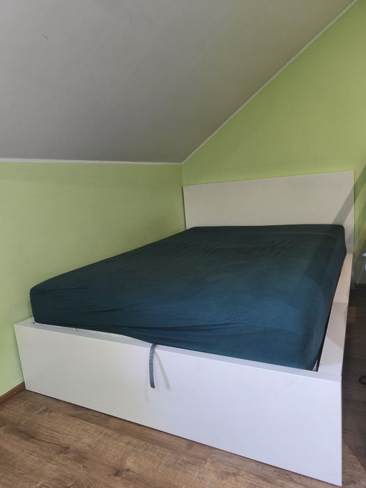 Duże łóżko Ikea,model MALM