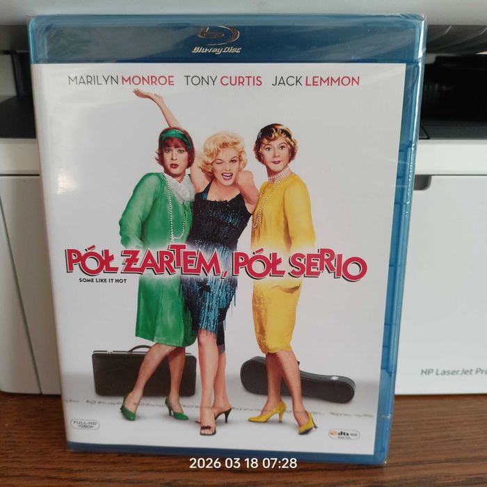 «Pół żartem, pół serio» [Blu-Ray] w oryginalnej folii