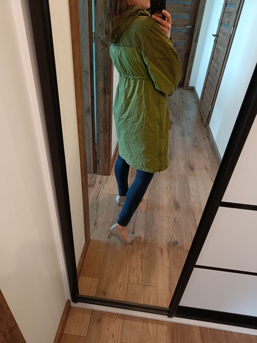 Kurtka wiatrówka ciążowa 34 XS khaki
