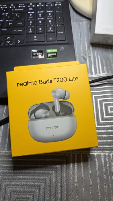 Realme Buds T200 Lite szare