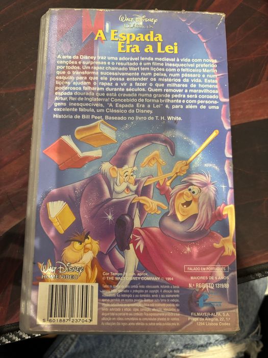 A Espada Era a Lei - VHS Original Disney