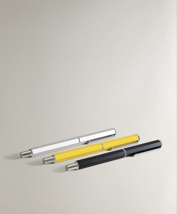 Pack Canetas Metal Papelaria (PACK DE 3) Zara Home NOVO