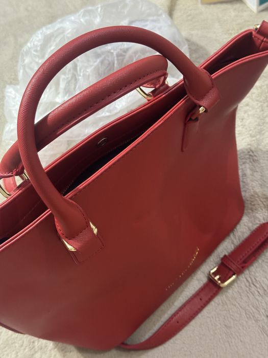 сумка Truttrussardi красная большая +подарок