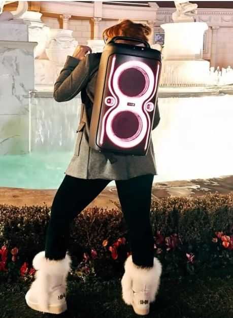 Блютуз Колонка Рюкзак портативна | Колонка Bluetooth Party Караоке FM