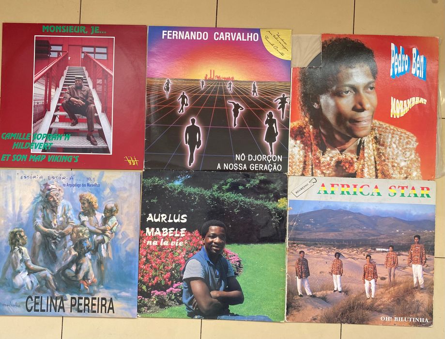 Discos de vinil música africana em bom estado