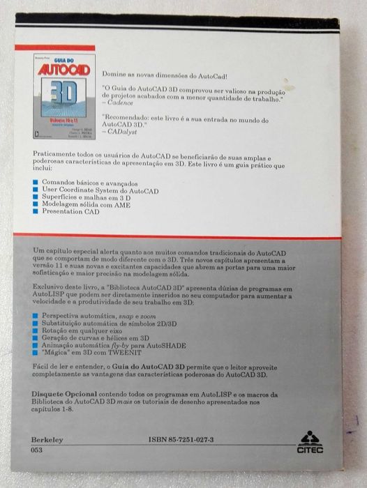 Livro Guia do AutoCAD 3D Release 10 e 11