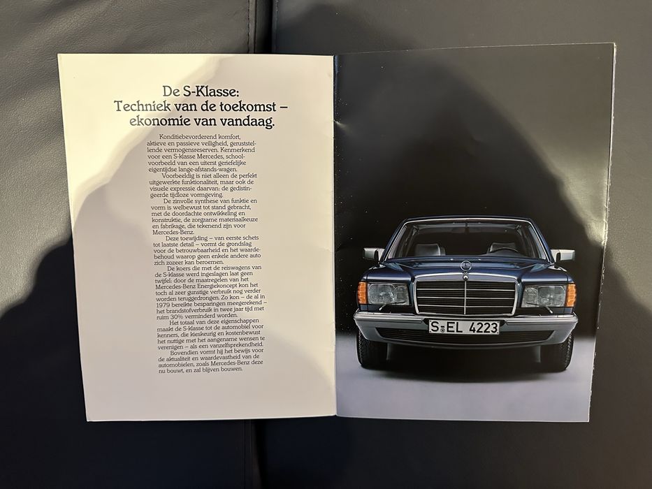 Brochuras originais Mercedes W126