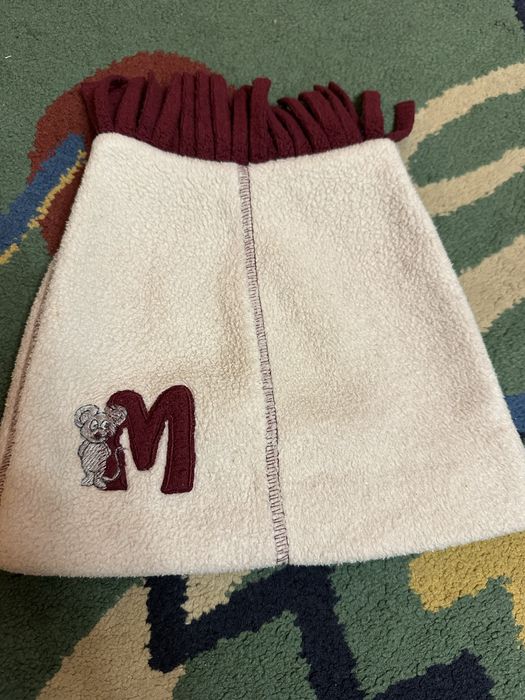 Czapka polarowa Beżowo bordowa