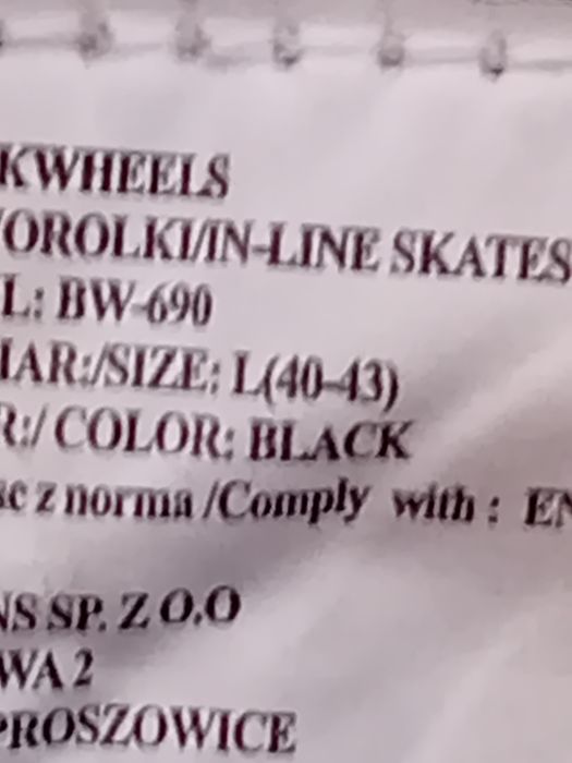 Rolki męskie 40 -43