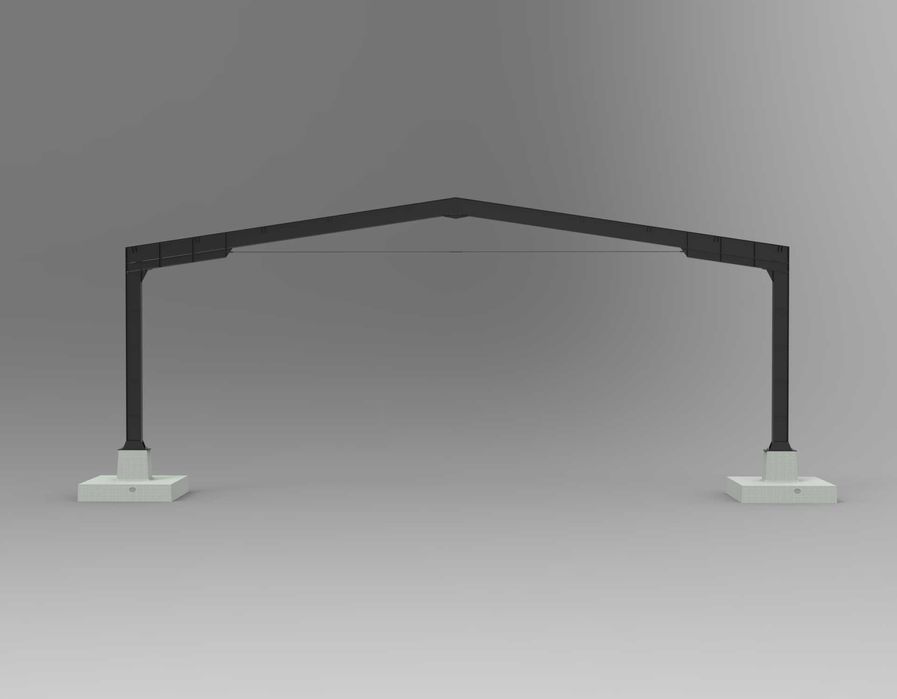 Stopa Fundamentowa Prefabrykowana hala o rozpiętości 20m 8 Ton Nowa