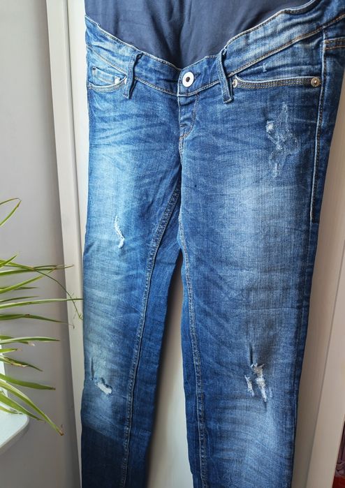 Jeansy ciążowe skinny dżinsy mama H&M