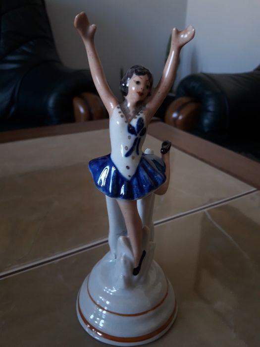 Porcelanowa baletnica w stylu art deco - Zygmunt Buksowicz