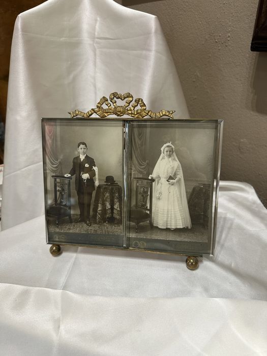 Ramka do zdjęcia brąz złocony Francja