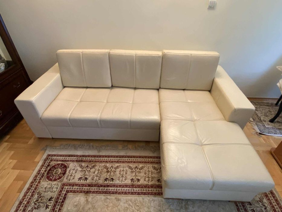 Kanapą narożna skórzanąskórzaną