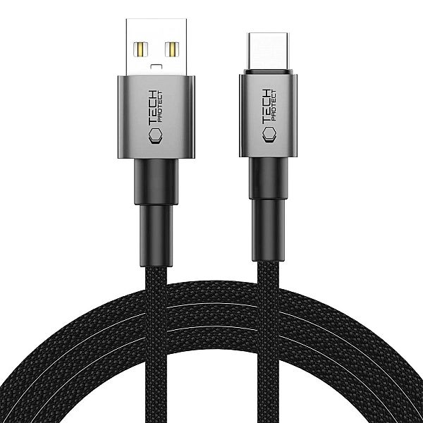 Kabel Tech-Protect UltraBoost DNA USB-A / USB-C 15W/3A 200 cm - szary