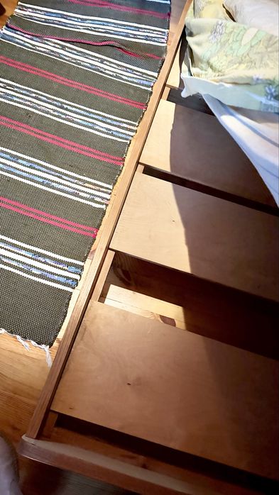 Łóżko z materacem 195 × 95 cm