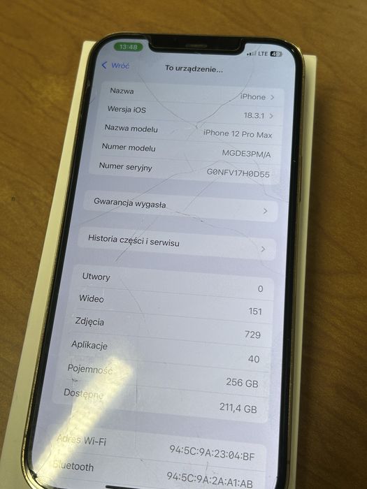 iPhone 12 Pro Max – 256 GB – Gold