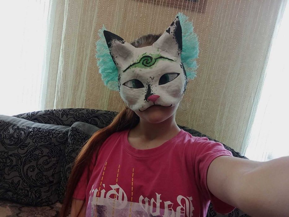 маска кота квадробика