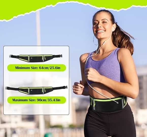 Bolsas cintura impermeáveis para corrida, caminhada, BTT
