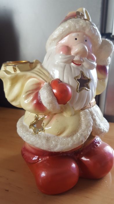 Stary Świąteczny Lampion Mikołaj