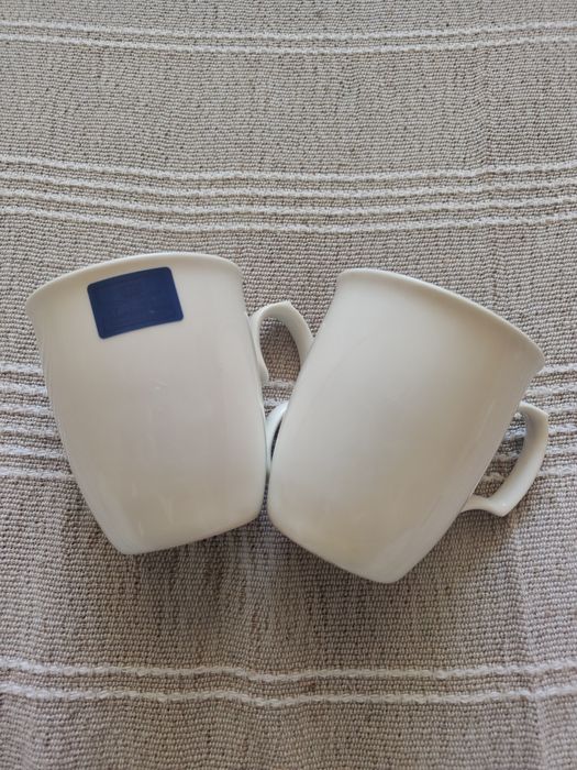 2x kubek porcelanowy Maria Paula Ecru – biały, elegancki, klasyczny