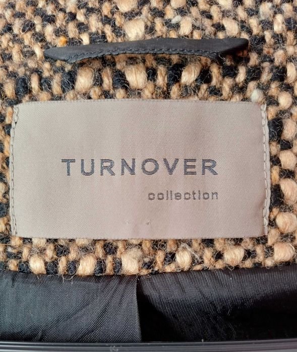 Marynarka ciepła w kratę L (42) WEŁNA