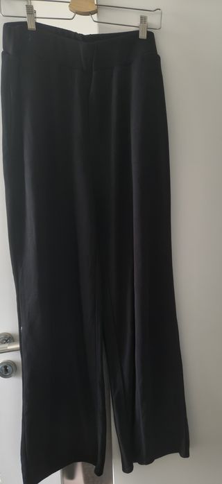 Spodnie dzianinowe szerokie nogawki