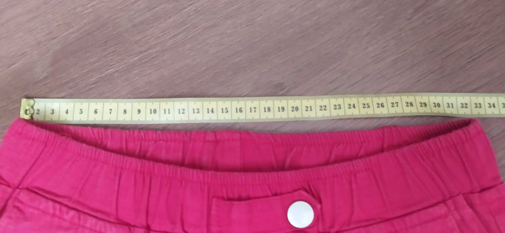 Штанці, брюки на високій посадці червоні