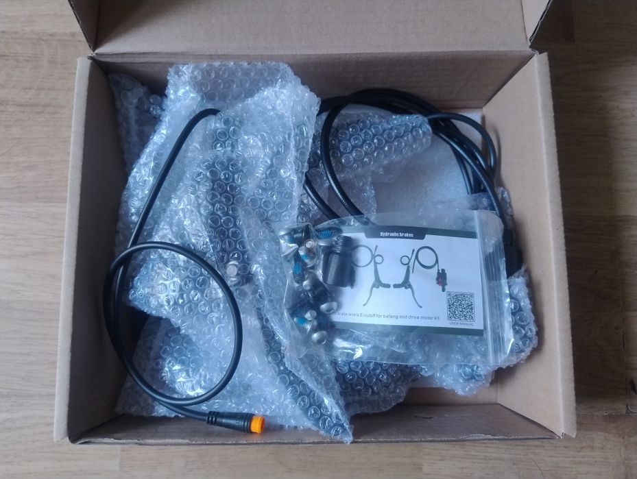 Zestaw hamulcow hydraulicznych Bafang z czujnikami hamulce hydrauliczn