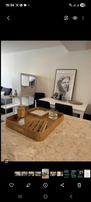 Mesa extensível, branco, 130/190x80 cm · Como novo