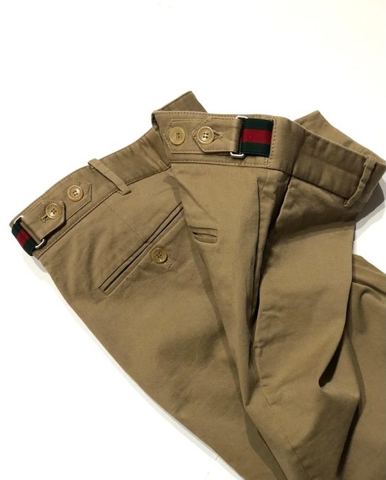 Chinos Gucci idealny stan pas 90cm