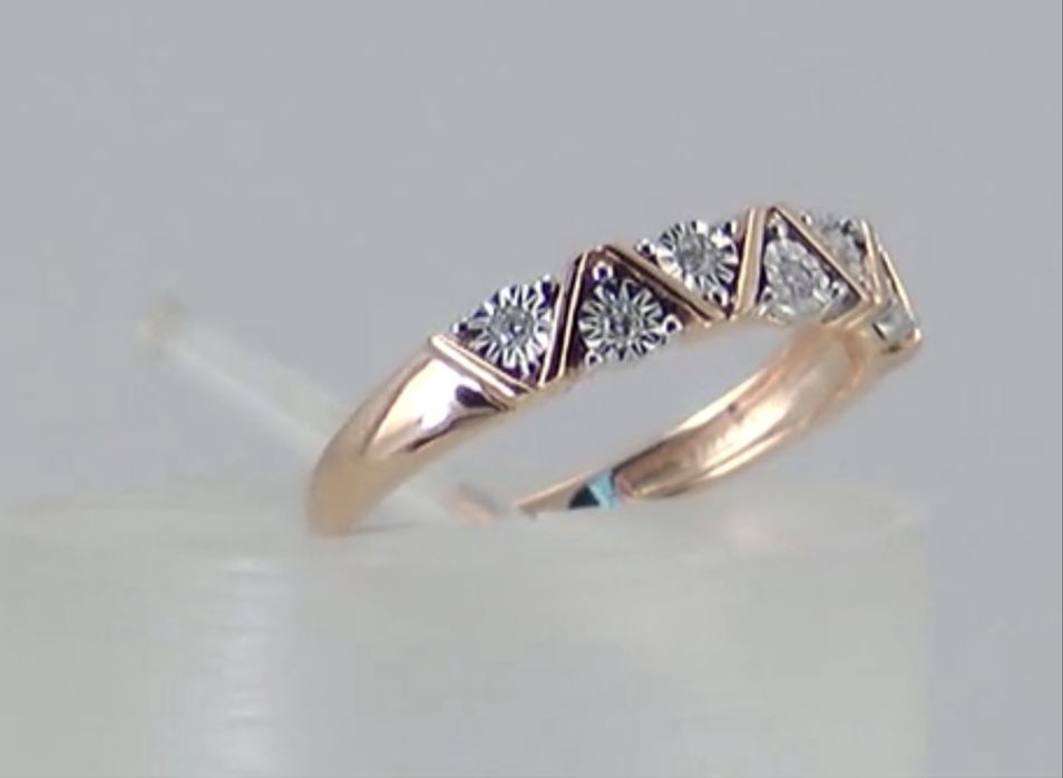 Золотое кольцо с бриллиантами 585 проба размеры от 15-20