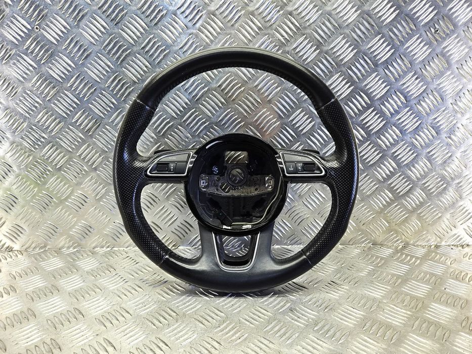 AUDI Q7 4L LIFT 09-15R KIEROWNICA CZARNA SKORA MULTIFUNKCJA LOPATKI 4L0419091AS 4L0419091 AS