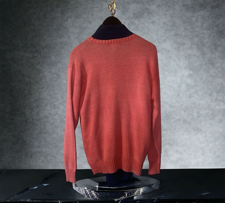 Sweter Ralph Lauren koralowy L long fit