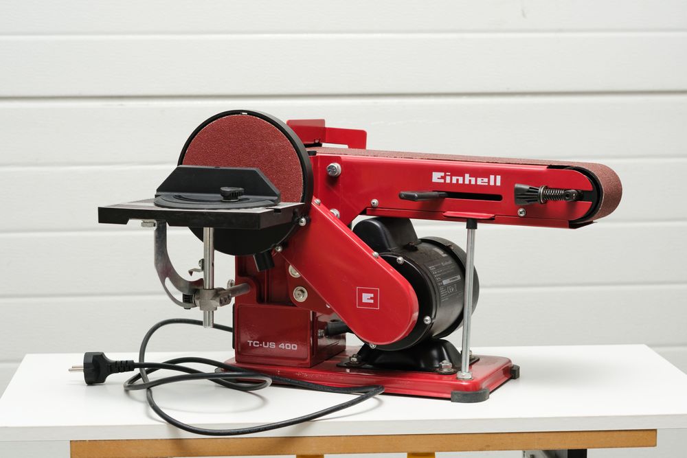Einhell TC-US 400 lixadora de mesa com disco e cinta