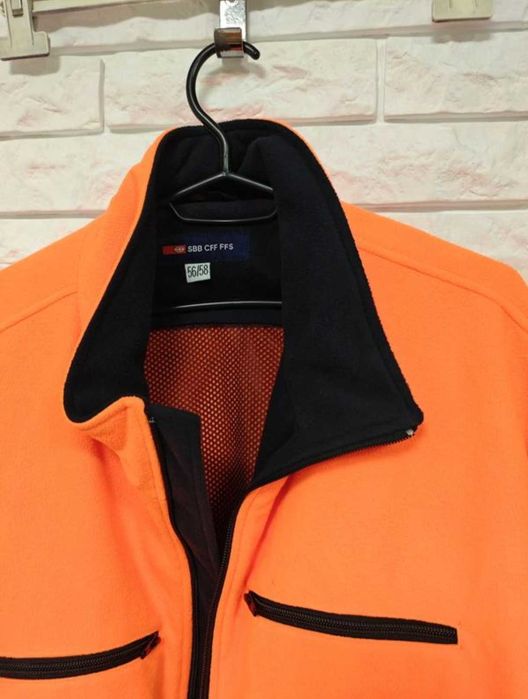 Німецька 4xl - 5xl сигнальна чоловіча флісова водія роба куртка фліска