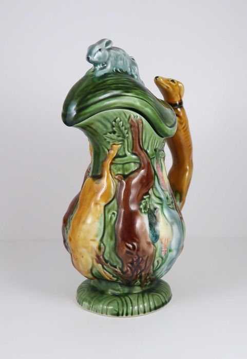 Jarro de caça - faiança das Caldas da Rainha