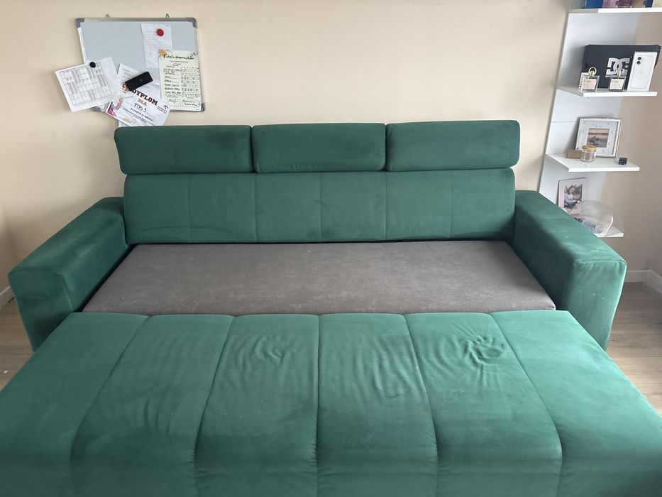 Zielona Kanapa rozkladana