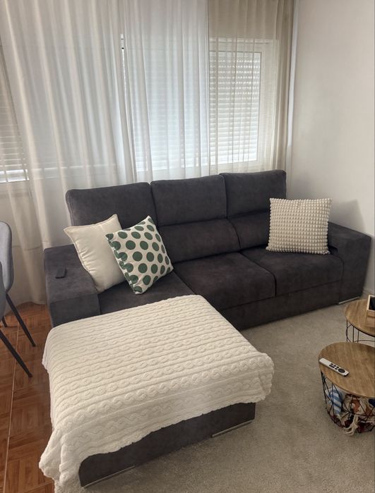 Sofa cama cinzento