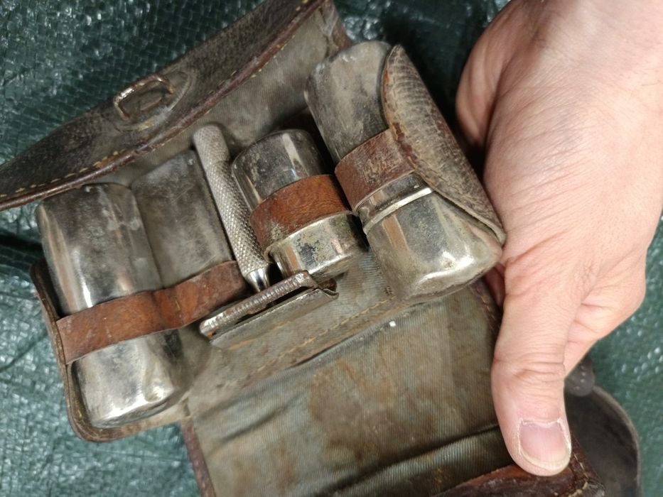 Przedwojenna Podróżna kosmetyczka kompletna