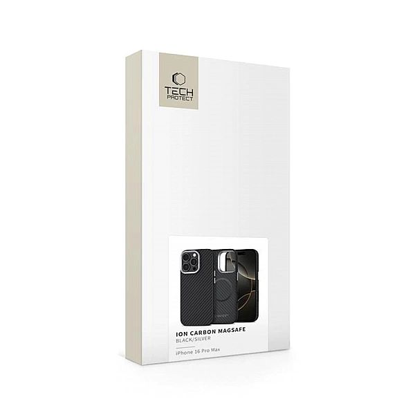 Tech-Protect Ion Carbon Magsafe Iphone 16 Pro Max Black/Silver