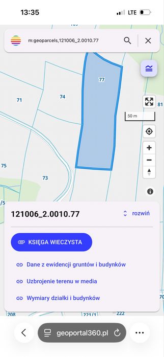 Widokowa dzialka 60 lub 30 arów, Mogilno, gmina Korzenna. Okazja 4 500 zł/ar!! - View 5