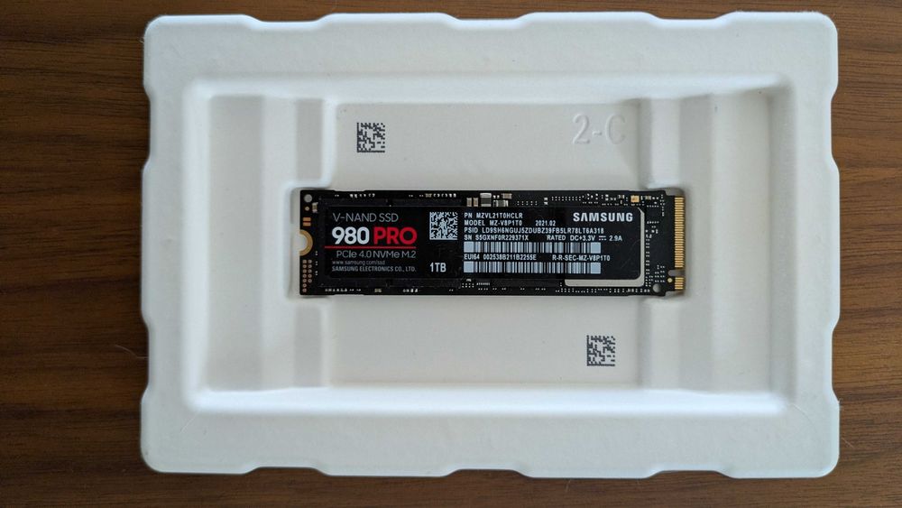 SSD Samsung 980 PRO 1TB Gen4 M.2 NVMe (7000/5000MB/s)